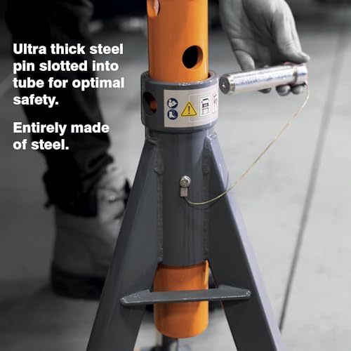 13.2-ton Professional Jack Stands (X2), Suited for Heavy Trucks, Lifting Range up to 29 5/8'', Sold in Pair. - size: 13.2-Ton professional Jack Stands