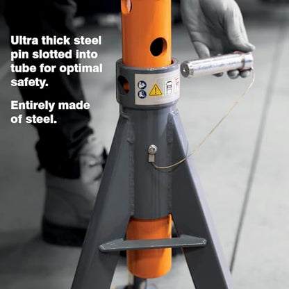 13.2-ton Professional Jack Stands (X2), Suited for Heavy Trucks, Lifting Range up to 29 5/8'', Sold in Pair. - size: 13.2-Ton professional Jack Stands