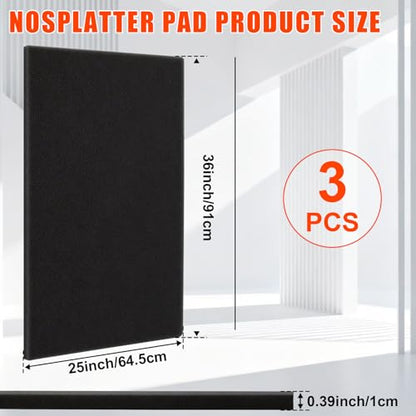 3-Pack Oil Drip Pan, 35.4" x 24" for Cars | Includes 3 absorbent foam mats. Leak-proof funnel spout. HDPE plastic. For oil changes, engine work, pets & appliance repair.
