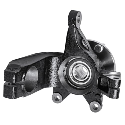 Detroit Axle - Front 4pc Steering Knuckles CV Axles for 06-11 Ford Focus, 2 CV Axles 2 Steering Knuckles & Wheel Bearing Hubs 2006 2007 2008 2009 2010 2011 [Auto Trans.] Replacement - size: 4UX47689/Kit