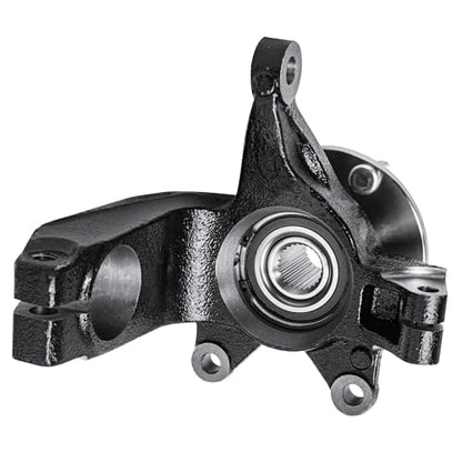 Detroit Axle - Front 4pc Steering Knuckles CV Axles for 06-11 Ford Focus, 2 CV Axles 2 Steering Knuckles & Wheel Bearing Hubs 2006 2007 2008 2009 2010 2011 [Auto Trans.] Replacement - size: 4UX47689/Kit