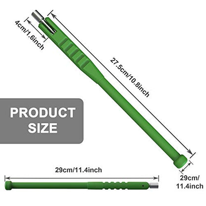 BASIKER Tire Valve Stem Puller Tool No Scratch with Valve Core Tool Green Perfect Replacement for Universial car Valve Stem Extenders Straight Metal Dual Wheel Valve Stem Extension Adapter