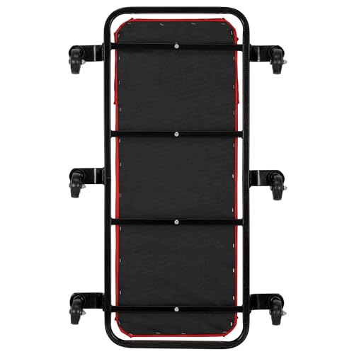 AFF Ultra Low Profile Mechanic Creeper - Heavy Duty 40" Creeper with 1.5" Ground Clearance - 1.57" Thick Vinyl Upholstery & 6 Oil-Resistant Swivel Casters - for Garage & Shop Use