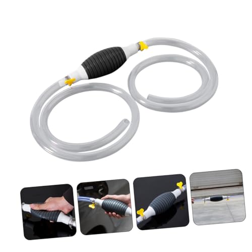 Manual Transfer Pump with Hose Efficient Oil and Water Siphon Kit for Cars Trucks and Motorcycles Durable Hand Pump for Fuel and Liquid Extraction
