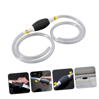 Manual Transfer Pump with Hose Efficient Oil and Water Siphon Kit for Cars Trucks and Motorcycles Durable Hand Pump for Fuel and Liquid Extraction