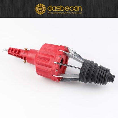 Dasbecan Upgraded Pneumatic CV Boot Expander Tool, CV Boot Clamp Tool Kit | Universal CV Axle Boot Spreader with 3 CV Joint Boot Clamp Pliers , 1 Boot, 15 Clamps and 4 1/4" NPT Air Hose Nipple - color: Red, size: Pro Kit (3 Pliers + 1 Boot + 15 Clamps)