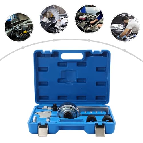 Torque Multiplier Tool, For Ford 1.0L EcoBoost Torque Multiplier Tool Set, Crankshaft Pulley Removal Kit for XC8055 Engine, 1:5 Gear Ratio with Carrying Case
