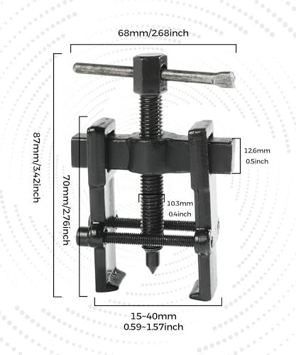 Bearing Puller,Puller Tool,Two Jaw Bearing Pullers,Car Accessories Small Bearing Puller,Motorcycle Wheel Bearing Puller,Bearing Puller Gear Remover Tool,Fit for Wheel,Motorcycle,Bearings,Gears