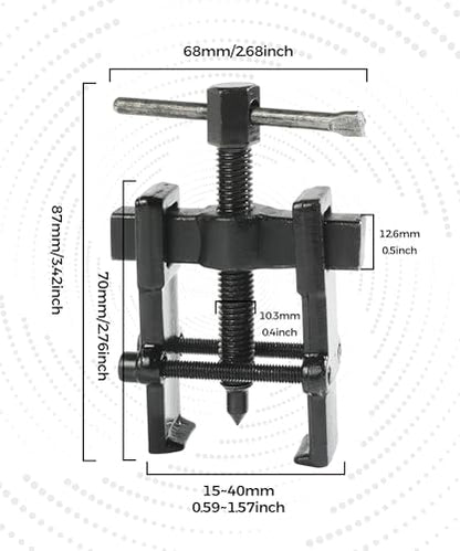 Bearing Puller,Puller Tool,Two Jaw Bearing Pullers,Car Accessories Small Bearing Puller,Motorcycle Wheel Bearing Puller,Bearing Puller Gear Remover Tool,Fit for Wheel,Motorcycle,Bearings,Gears