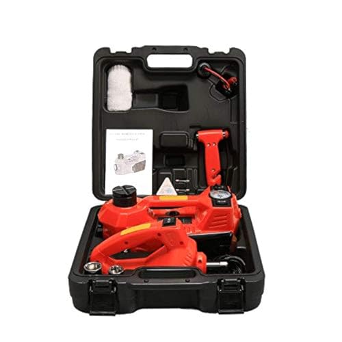 3-in-1 Multifunctional Portable Car Tire Repair Kit 5 Ton Electric Tire Lifting Auto Jacks Hydraulic Air Infatable Car Floor Jack LED Inflator Pump Electric Impact Wrench SUV Trunk Sedan Van