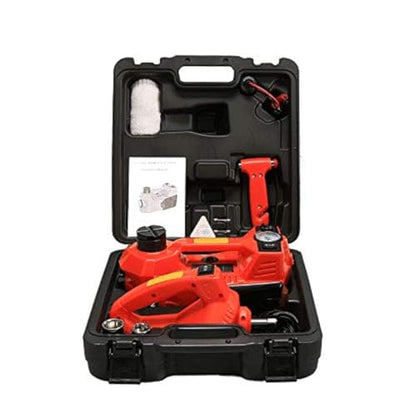 3-in-1 Multifunctional Portable Car Tire Repair Kit 5 Ton Electric Tire Lifting Auto Jacks Hydraulic Air Infatable Car Floor Jack LED Inflator Pump Electric Impact Wrench SUV Trunk Sedan Van