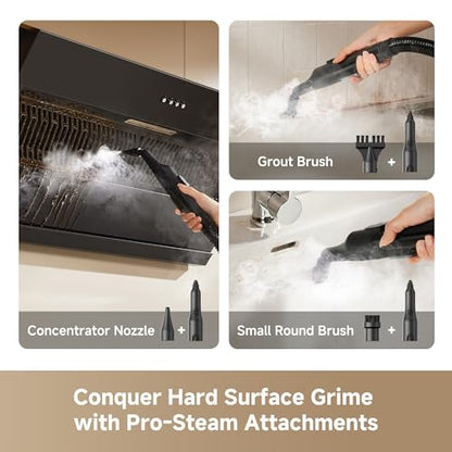 DREAME N20 Steam Carpet Cleaner Machine with Steam & Hot Water Wash, Portable Upholstery Cleaner with Self Cleaning, 17Kpa Suction, Perfect for Pet, Car, Auto, Carpet, Rug, Auto-Mix Solution - size: N20 Steam