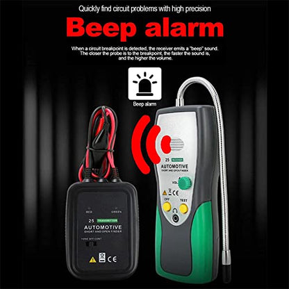 Automotive Short and Open Finder Circuit Tester, Angchun DC 6-24V Car Circuit Breaker Finder Wire Tracer Electrical Adjustable Short Detector Diagnostic Test Tool with Power Probe for Vehicle Repair