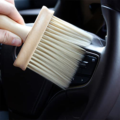 FAVOMOTO 2pcs Car Air Vent Cleaner Brush Ergonomic Interior Detailing Tool Soft Bristles for Efficient Car Cleaning Compact Design for Easy Storage and Use