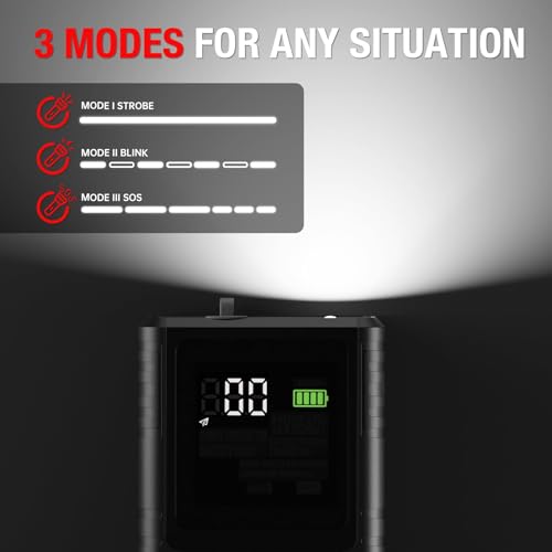 6250A Jump Starter with Air Compressor, Car Battery Jump Starter with Boost for Up to 9L Gas / 7L Diesel, 150PSI Tire Inflator with Auto Shutoff, Smart LED Screen, Portable Jump Box, 48-Month Standby