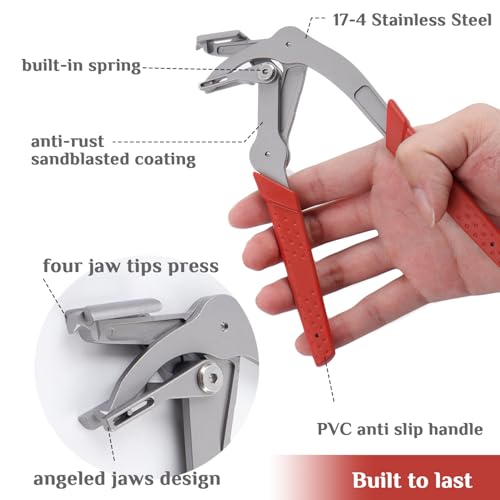 Car Clip Pliers, Panel Clip Removal Pliers,Professional Plastic Fastener Removal Tool for Auto Door Panels,Comfort Grip Handle,Damage-Free Disassembly
