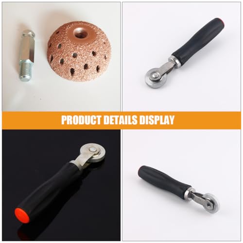 Heavy Duty Car Tire Repair Kit with Bowl-Shaped Grinding Head and Pressure Roller, Compact Tire Patch Tools for Quick and Easy Repairs, for Keeping in Your Trunk
