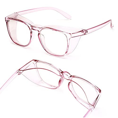 JOO'RTI Anti-Fog Safety Goggles Anti-Blue Light Saftey Glasses Anti-Dust Protective Eyewear for Women and Men - color: Lilac