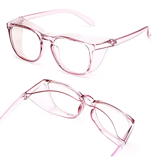 JOO'RTI Anti-Fog Safety Goggles Anti-Blue Light Saftey Glasses Anti-Dust Protective Eyewear for Women and Men - color: Lilac