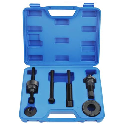 Power Steering Pump Pulley Removal Tool Set,Heavy Duty Carbon Steel Power Steering Pulley Puller/Installer for Quick Disassembly,Portable Pulley Puller Tool for Most Vehicles