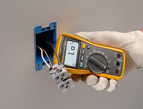 Fluke 117 Digital Multimeter, Non-Contact AC Voltage Detection, Measures Resistance/Continuity/Frequency/Capacitance/Min Max Average, Automatic AC/DC Selection, Low Impedance Mode | Non-Contact AC Voltage Detection, Measures Resistance/Continuity/Frequenc