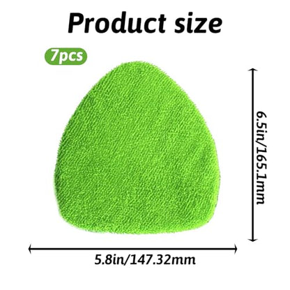 7 Pcs Microfiber Windshield Cleaning Tool Bonnets Car Windshield Cleaner Replacement Pads Washable Reusable Interior Auto Window Cleaners Washing Pads Replaceable Cleaning Bonnets(Fit 5”)