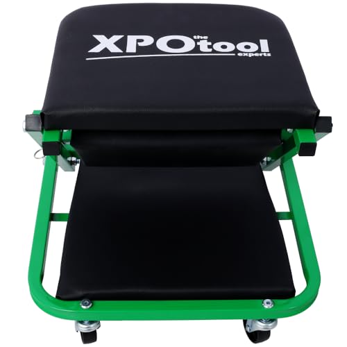 2-in-1 Mechanic Creeper, 36" Z Creeper Seat with 6 Wheels, 300 lbs Capacity, Low Profile Garage Chair, Perfect Mechanic Gift, Red Color, Father's Day Tool Gift (Green) - color: Green