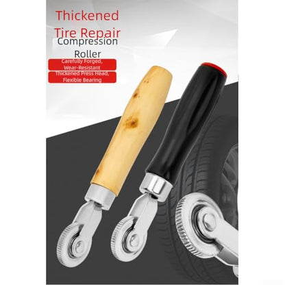 Tire Repair Roller Tool with Rust Resistant Steel Grinding Head and Ergonomic Handle for Long Lasting Tire Patch Work (A)