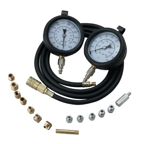 Master Engine and Transmission Oil Pressure Test Set – High and Low Pressure Gauges for Testing Transmission and Engine Pressure