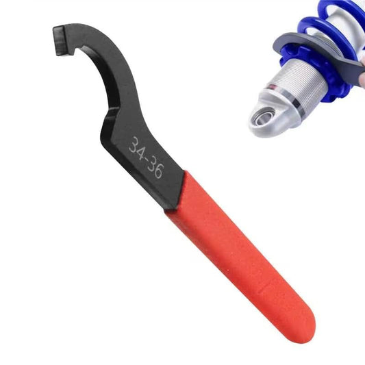 PRO BAT Universal Motorcycle Shock Absorber Spanner Wrench Hook Pin Spanner Wrench Shocker Shokie Adjusting Tools C Spanner for Pit Quad Dirt Bike ATV 34-36 - size: 34-36