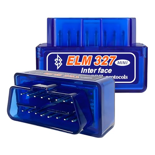 2 PCS ELM327 OBDⅡ Car Auto Diagnostic Scanner, Professional Auto Bluetooth Scan Tool Engine Fault Code Reader, Portable Vehicle Interface Adapter Check Engine Light Code Reader - color: 2 PCS