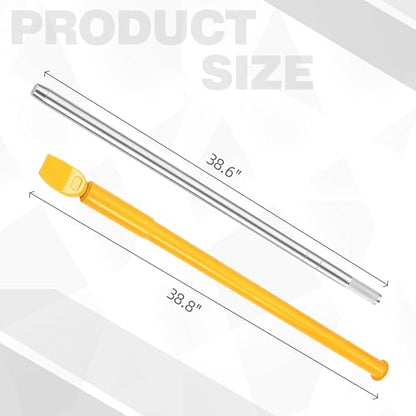Heavy Duty Tire Bead Breaker Slide Hammer Kit 46.3" Portable Tire Changing Tool with Duck-Billed Hammer & Tire Lever Set for Car Truck Trailer SUV ATV Tractor – Manual Bead Separation Impact Tool