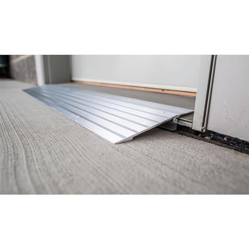 EZ-ACCESS - Threshold Ramps for Doorways - Portable Wheelchair Ramp for Home Steps, Aluminum Door Threshold Sliding Doors, Walker & Wheelchair Access - Adjustable Modular Transitions, 2" Rise - size: 2 Inch