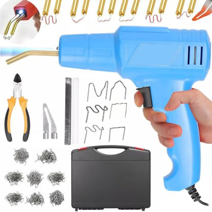 Portable Handheld Plastic Welding Machine and Rapid Heating 100w with Overheat Protection Includes Welding Tools and US Plug for Car Bumper Repair Kit