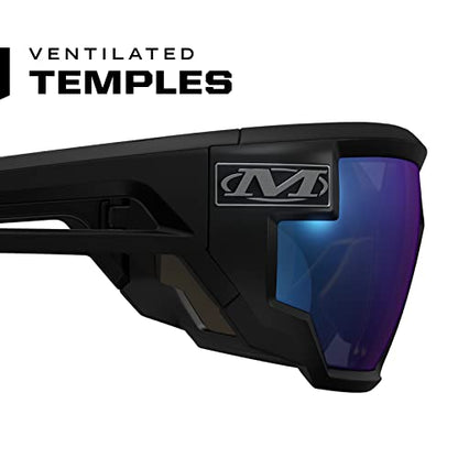 Mechanix - color: Blue Mirror Lens, size: One Size, style: 1 Pair