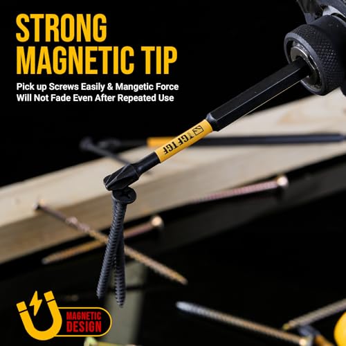 TGFTGF 10-Piece #2 Phillips Bits, 4 Inch S2 Alloy Steel Phillips Impact Driver Bits, Magnetic CNC Machined Tips PH2 Bits, Long-Lasting Torque Transfer Driver Bit Set With Storage Box, Automotive Home