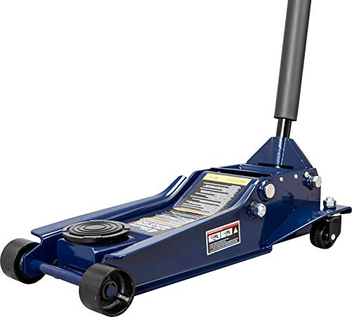 TCE AT84007U Torin Hydraulic Low Profile Service/Floor Jack with Dual Piston Quick Lift Pump, 4 Ton (8,000 lb) Capacity, Blue - size: 4 Ton