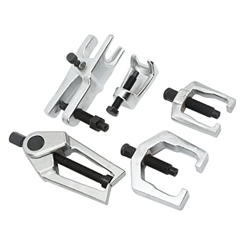 Brilluxa Ball Joint Separator, 5-Piece Tie Rod End Splitter and Removal Puller Set, Alloy Steel Automotive Suspension Service Kit with Storage Box for Trucks and Pickup Repair