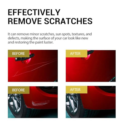 2PCS Car Scratch Repair Paste, Scratch Removal Wax, 2025 New Car Paint Scratch Repair Polishing Wax, Premium Scratch Remover Kit with Sponge for Vehicles for Deep Scratches