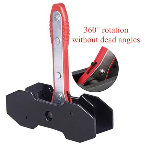 Brake Caliper Press, Caliper Piston Spreader, Brake Tools,Brake Caliper Piston, Brake Caliper Press Ratchet with 2 Extra pcs Steel Plates, Red