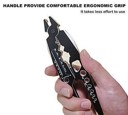 Aluminum Alloy RC Shock Absorber Pliers 4 in 1 RC Crawler Multifunction Pliers Tool RC Rod Ends Disassemble Tool for Traxxas HSP Car Black Silver - color: Black Silver