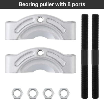 ChgImposs Heavy Duty Bearing Puller Tool with 1/2"–4-5/8" Jaw Spread, 1/2"-13 Threaded Holes, 4" Chrome-Plated Gear & Pinion Splitter for Wheel Hub, Bearing, Pulley – Auto & ATV Use - size: 1/2"–4-5/8" with 1/2"-13 Threaded