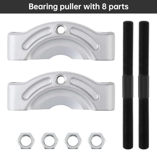 ChgImposs Heavy Duty Bearing Puller Tool with 1/2"–4-5/8" Jaw Spread, 1/2"-13 Threaded Holes, 4" Chrome-Plated Gear & Pinion Splitter for Wheel Hub, Bearing, Pulley – Auto & ATV Use - size: 1/2"–4-5/8" with 1/2"-13 Threaded