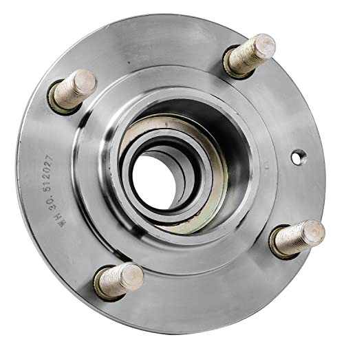 Detroit Axle - Rear 2pc Wheel Bearing Hubs for Hyundai 1995-1996 Accent, 2 Wheel Bearing and Hubs Assembly Replacement - style: 512027 x2/Pair