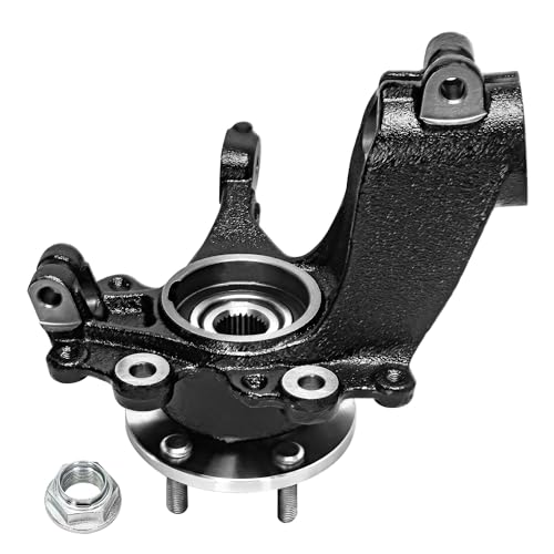 Detroit Axle - Front Steering Knuckles w/Wheel Hub Bearings Struts w/Coil Springs Replacement for 2013-2018 Ford Focus 2.0L - size: 4QU47855/ Big strut kit