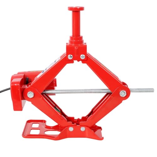 3 Ton Electric Scissor Jack Kit 12V, 6600LB Heavy Duty Auto Lift | One-button lifting, 17" max height, safety auto-stop, fits sedans & SUVs, complete roadside kit
