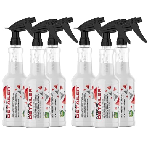 MAXL® Interior Car Cleaner Detailer Spray, NeverDust® Technology, 6 x 20 oz | Repels Dust, Wipes Oil, Residue with Matte Finish for Leather, Dash, Trim & Screens, Safe on All Surfaces - size: 20 Fl Oz (Pack of 6)