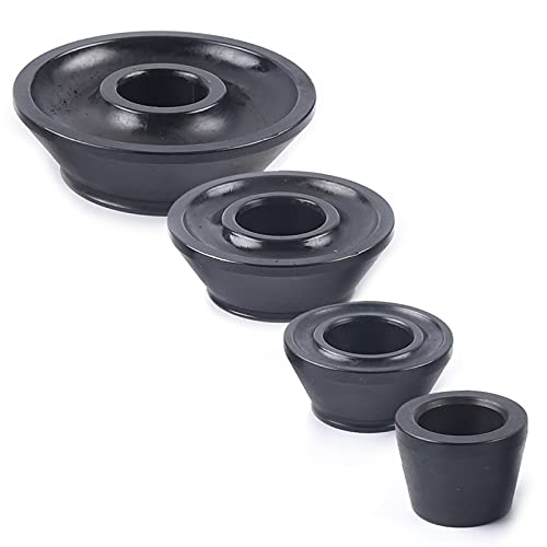 4PCS Universal Wheel Balancer Standard Taper Cones Kit Wheel Balancer Cone Set for 40mm Shaft,Steel Tire Balancer Adapter Cone Set for Car SUV Truck with Hub Bore 1.77"-5.39" Black (40mm) - size: 40mm