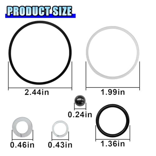15PCS 3 Ton Floor Jack Seal Repair Kit, Complete Hydraulic Jack Oil Seal & O-Ring Set for Vertical Jacks, Universal Car Repair Tool for SUV, Truck, and Sedan (Vertical)