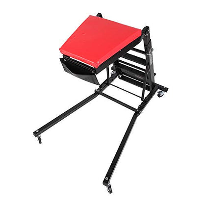 Top Automotive Creeper, Engine Creeper 48"-64", 400 LBS Capacity High Top Creeper | 4 Swivel Caster Wheels, Adjustable Height Foldable Creeper for Home Garage Workshop Repair Maintenance